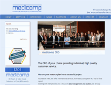 Tablet Screenshot of medicomp-cro.de